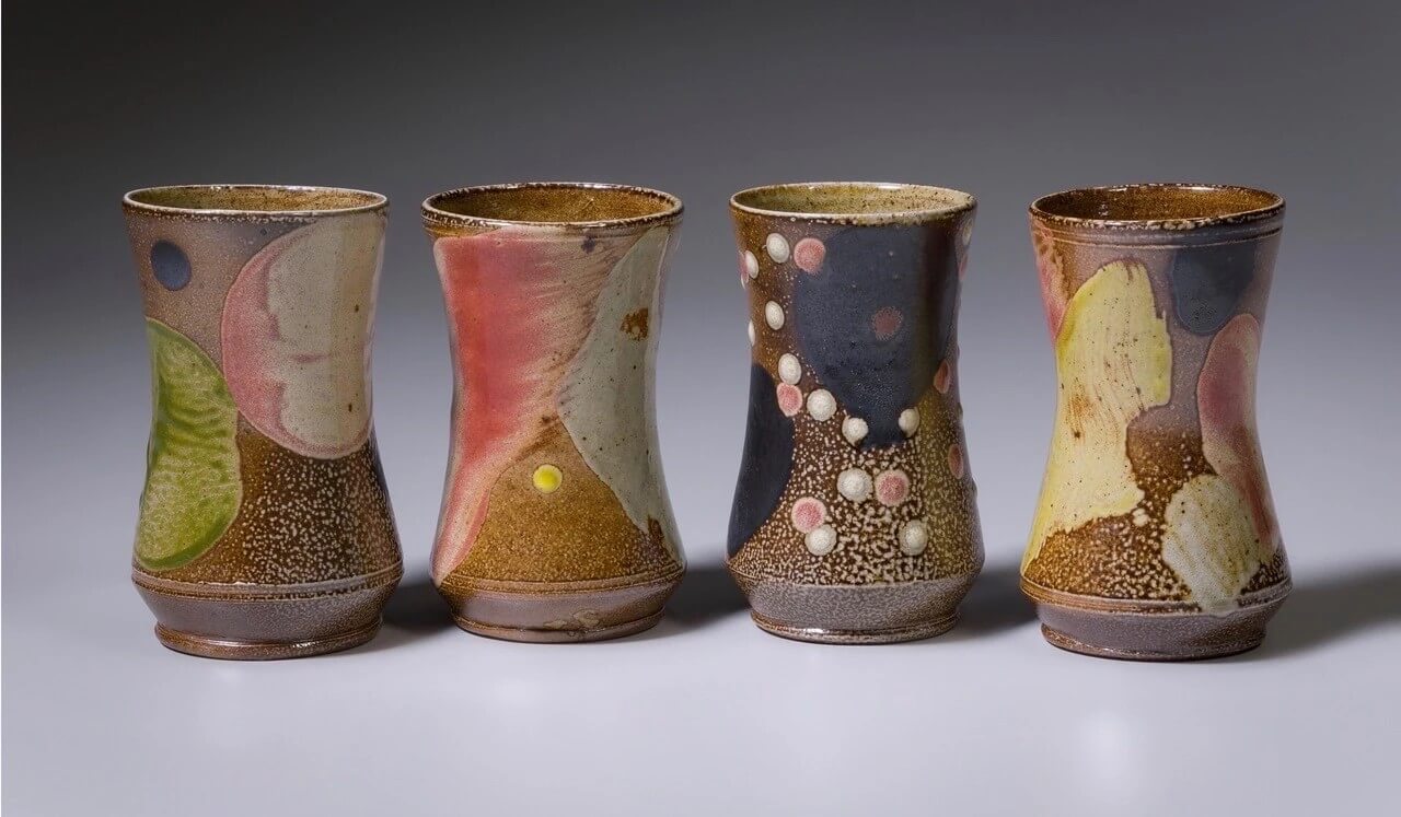 Mark_Hewitt_Pottery_colorful_salt_glaze_tumblers Mark Hewitt Pottery