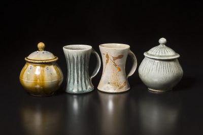 Mark Hewitt pottery jars and mugs